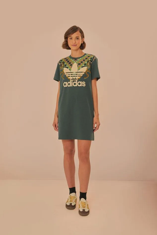Green Adidas Farm Rio TShirt Dress Women FARM Rio Tshirts