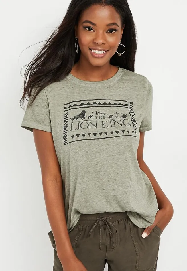 Green The Lion King Graphic Tee Women Maurices Tops