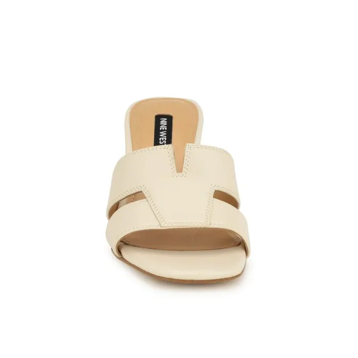 Griselda Block Heel Sandals Ivory Women Nine West Heels Griselda Block Heel Sandals Ivory Women Nine West Heels