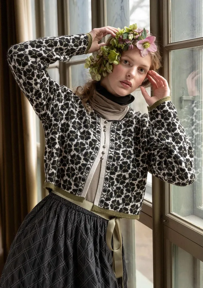 Gudrun Sjdn Anemone Cardigan In Organic Wool Women Cardigans