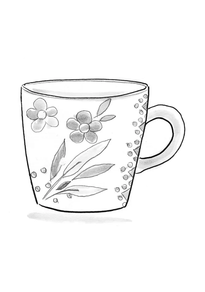 Gudrun Sjdn Flower Pots Ceramic Mug Women Ceramics and Glassware
