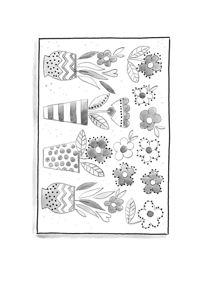 Gudrun Sjdn Flower Pots Doormat In Coir Fiber Women Carpets