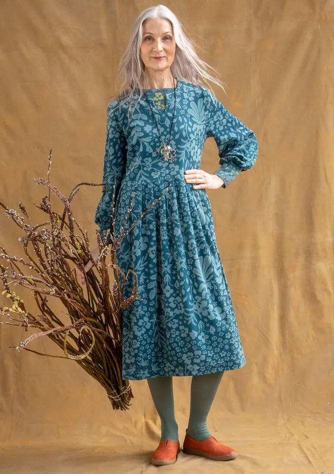 Gudrun Sjdn Katla Velour Dress In Organic Cotton Women Dresses