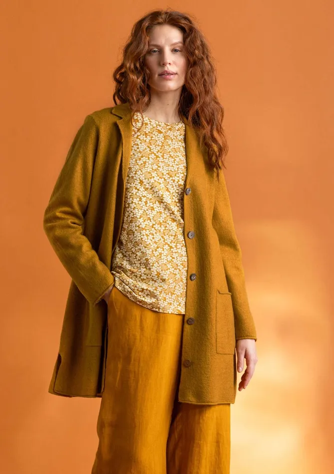 Gudrun Sjdn Knit Blazer In Felted Organic Wool Women Cardigans