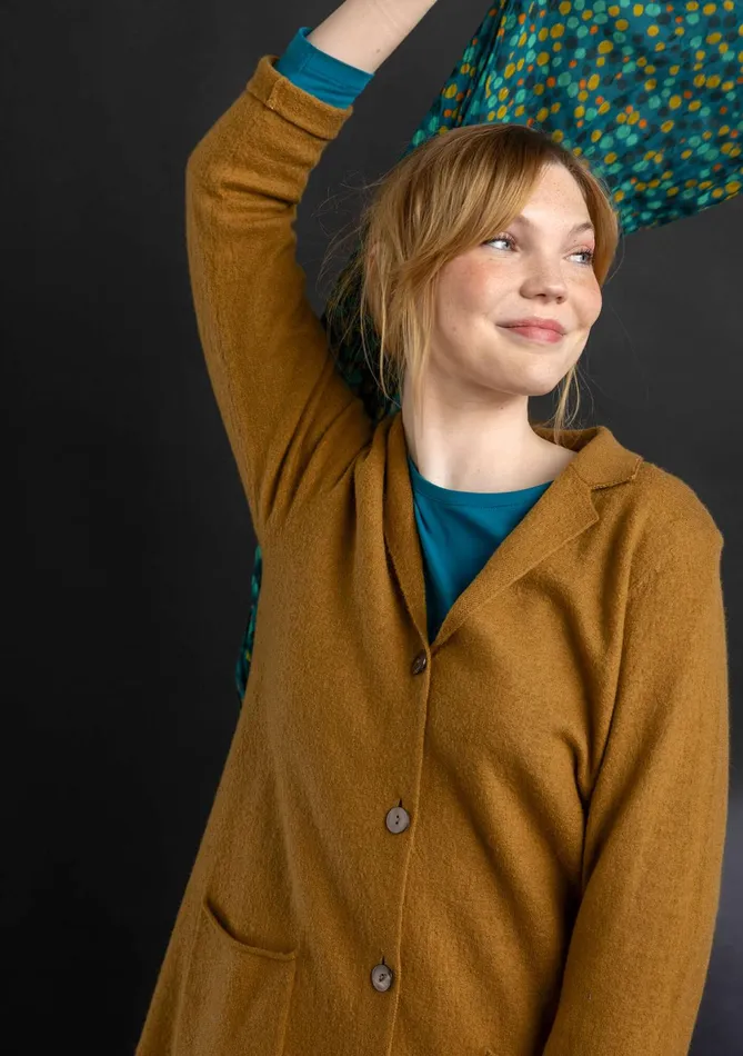 Gudrun Sjdn Knit Blazer In Felted Organic Wool Women Cardigans