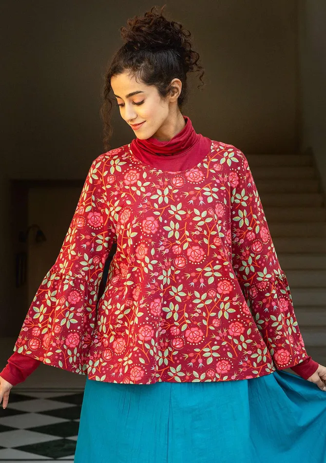 Gudrun Sjdn Nyponros Top In Organic Cotton Women Tops and Shirts