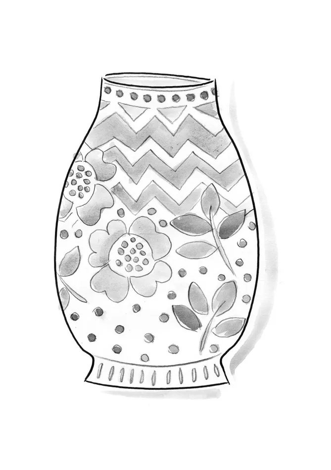 Gudrun Sjdn Wild Rose Ceramic Vase Women Ceramics and Glassware