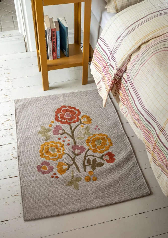 Gudrun Sjdn Wild Rose Place Mat In Organic Cotton Women Tablecloths