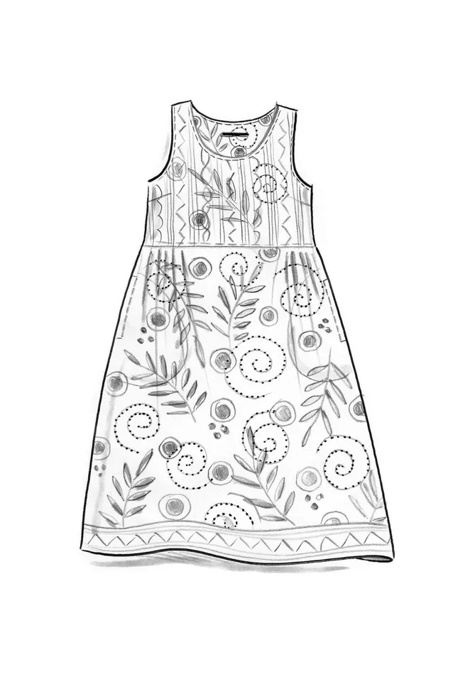 Gudrun Sjdn Woven Embla Dress In Organic Cotton Women Dresses