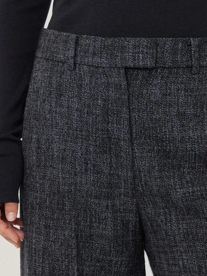 Hale Boucle Cropped Trousers Navy Women Jigsaw Trousers