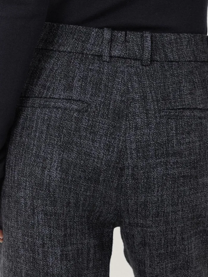 Hale Boucle Cropped Trousers Navy Women Jigsaw Trousers