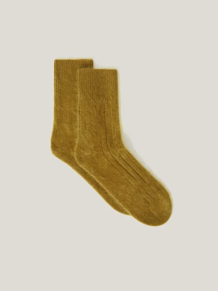Halo Cashmere Sock Green Women Jigsaw Pyjamas and Loungewear