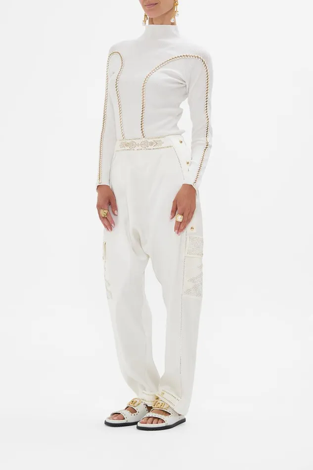 HAREM PANT WITH SIDE SNAPS VALLEY OF THE QUEENS Valley Of The Queens Womens Camilla Pants
