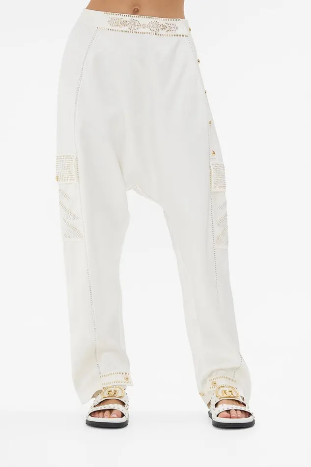 HAREM PANT WITH SIDE SNAPS VALLEY OF THE QUEENS Valley Of The Queens Womens Camilla Pants