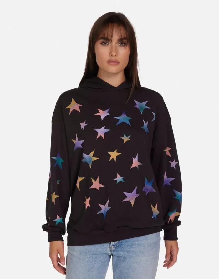 Harmony Rainbow Stars Onyx Women Lauren Moshi Hoodies