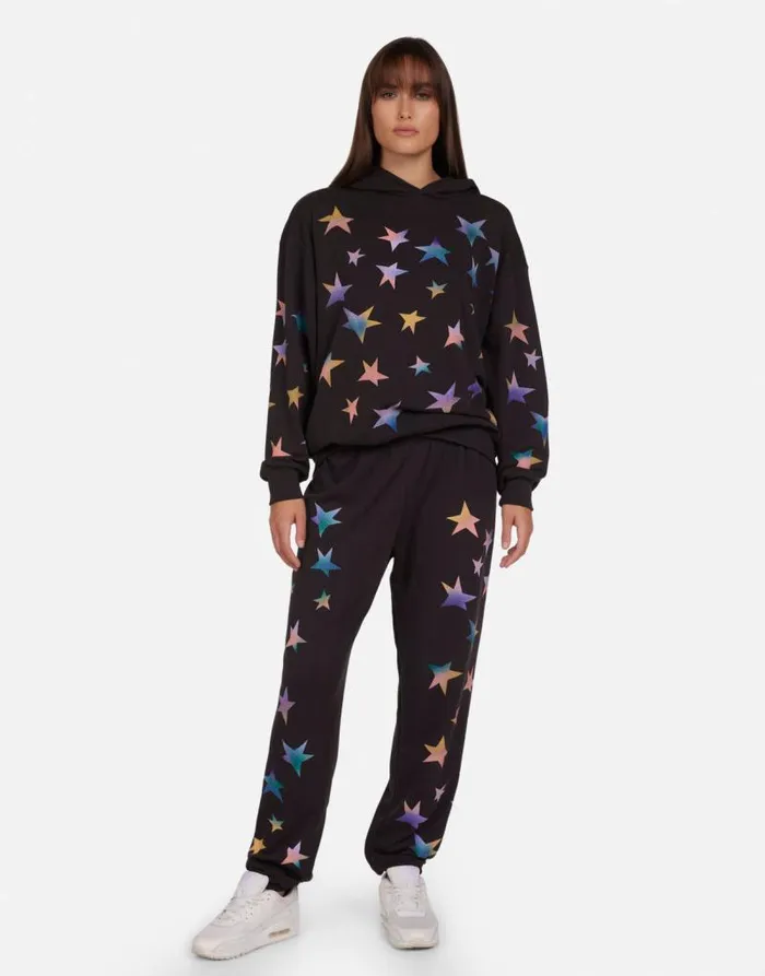 Harmony Rainbow Stars Onyx Women Lauren Moshi Hoodies