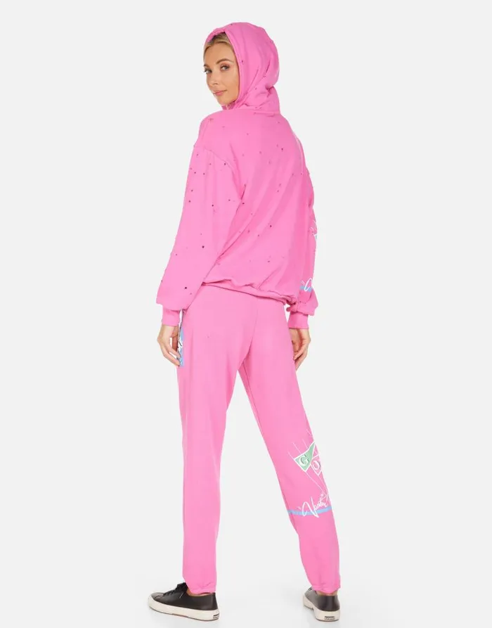 Harmony The GOGO039s Vacation Tour Bright Pink Women Lauren Moshi Hoodies