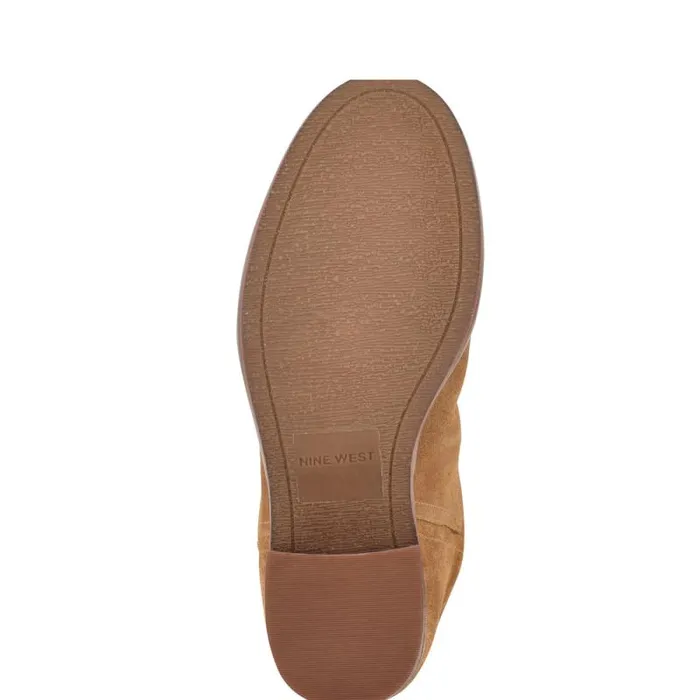 Hecee Block Heel Tailored Boots Natural Suede Women Nine West Boots and Booties Hecee Block Heel Tailored Boots Natural Suede Women Nine West Boots and Booties