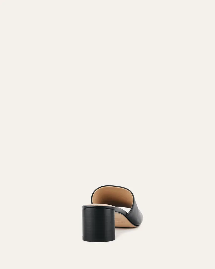 Herbie mid heel sandals black leather Women MID SANDALS jomercer Herbie mid heel sandals black leather Women MID SANDALS jomercer