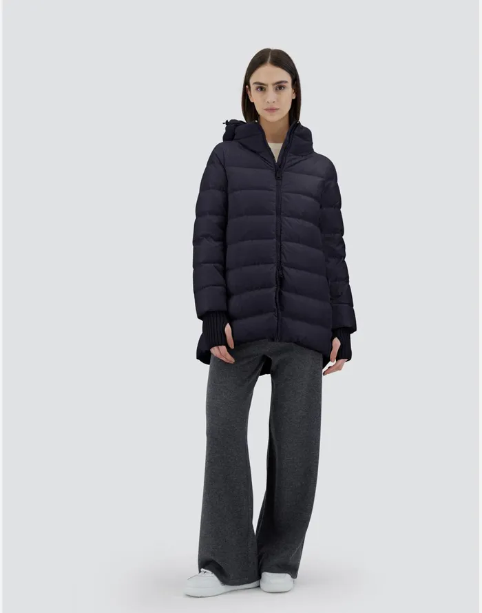 Herno ASHAPE JACKET IN NYLON CHAMONIX Navy Blue Women AShape