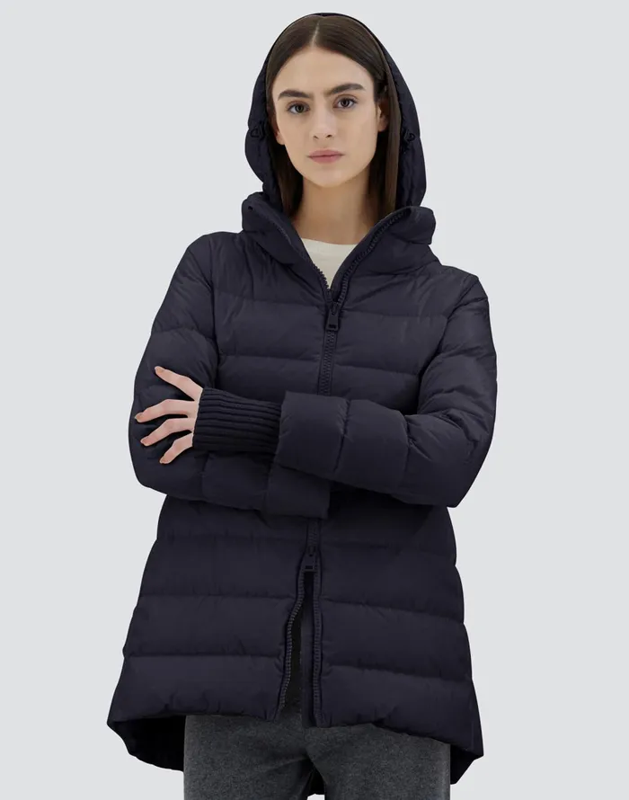 Herno ASHAPE JACKET IN NYLON CHAMONIX Navy Blue Women AShape