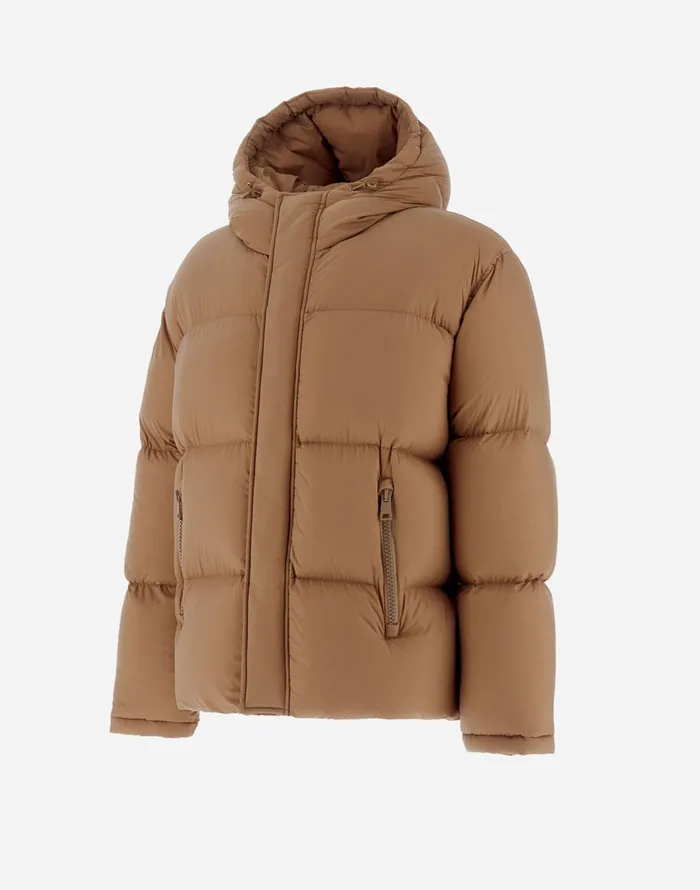 Herno BOMBER JACKET IN ECOAGE Camel Men Bomber