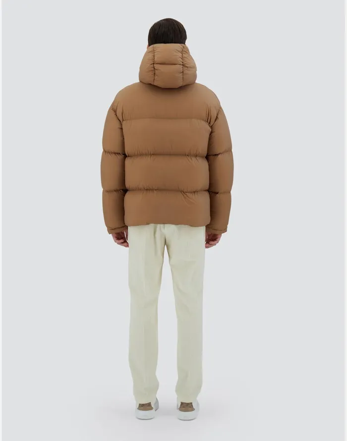 Herno BOMBER JACKET IN ECOAGE Camel Men Bomber