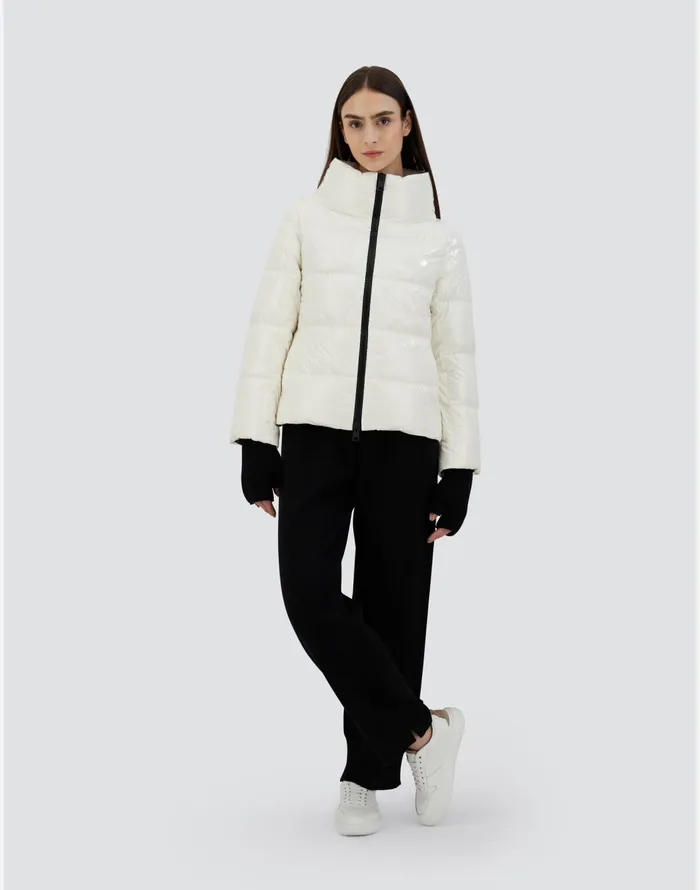 Herno CAPE IN GLOSS White Women Capes