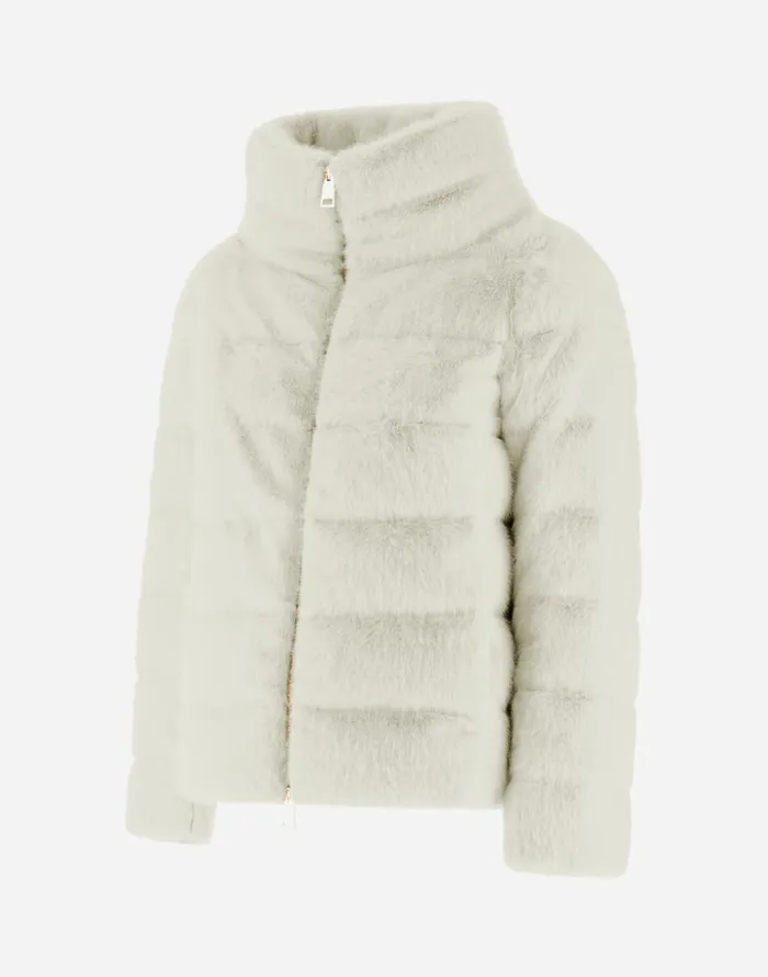 Herno CAPE IN NEW LADY FAUX FUR White Women Capes