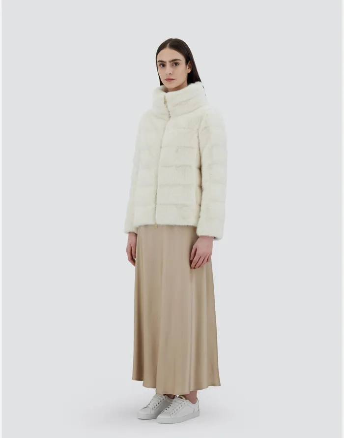 Herno CAPE IN NEW LADY FAUX FUR White Women Capes