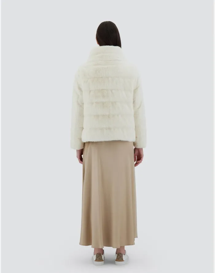Herno CAPE IN NEW LADY FAUX FUR White Women Capes