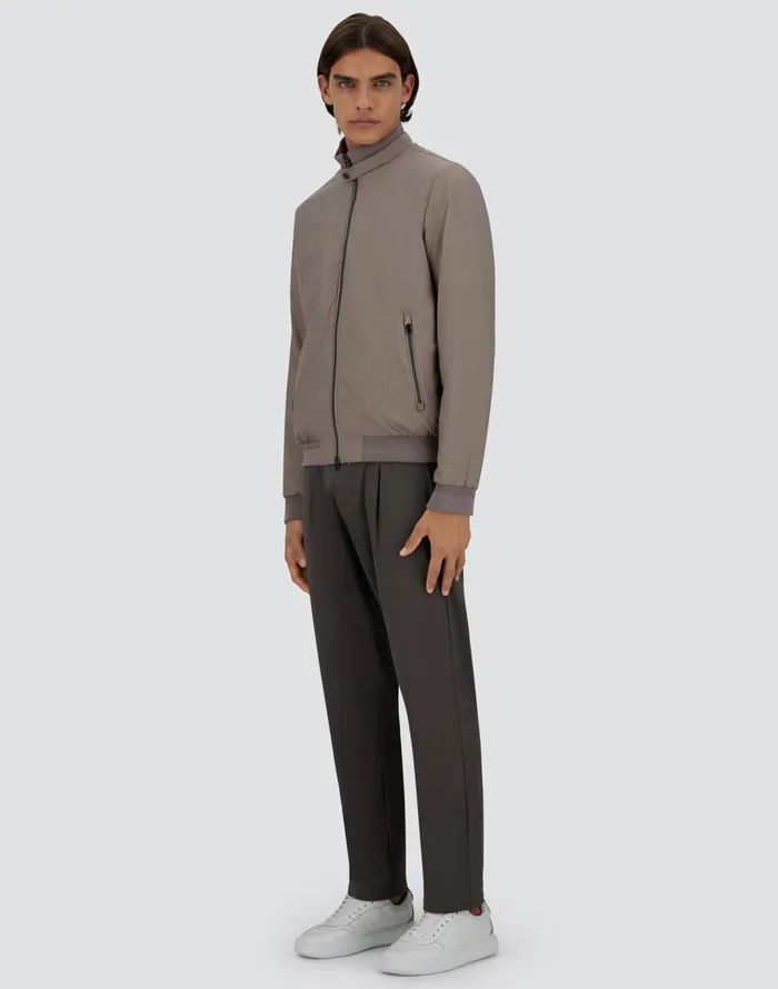 Herno ECOAGE HIGHCOLLAR BOMBER JACKET Dove Grey Men Bomber