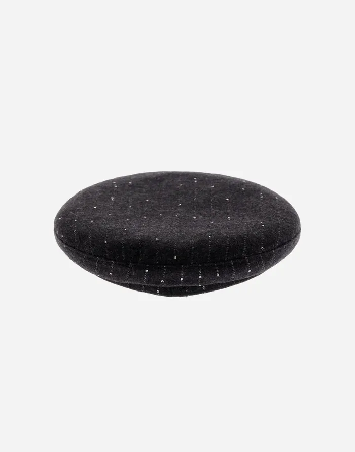 Herno HAT IN TWINKLE PINSTRIPED Grey Women Hats