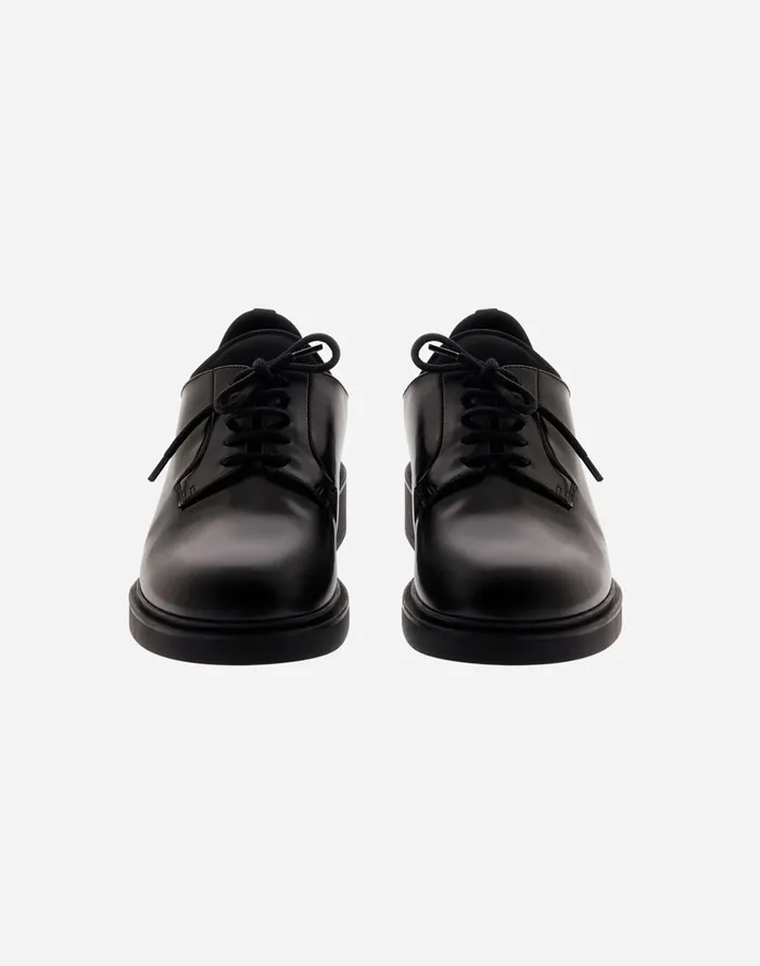 Herno LACEUP LEATHER DERBIES Black Men Shoes