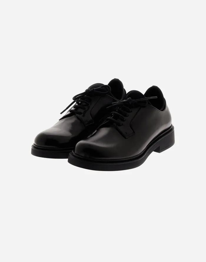 Herno LACEUP LEATHER DERBIES Black Men Shoes