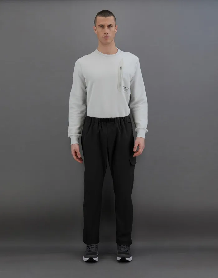 Herno LAMINAR CARGO TROUSERS IN SOFT TWILL Black Men Trousers