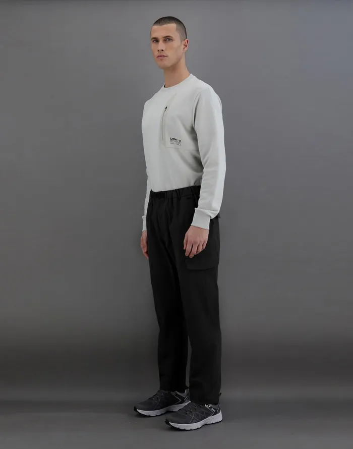 Herno LAMINAR CARGO TROUSERS IN SOFT TWILL Black Men Trousers