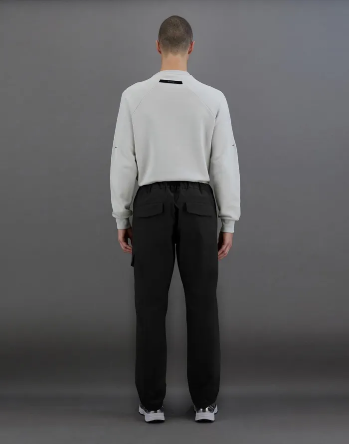 Herno LAMINAR CARGO TROUSERS IN SOFT TWILL Black Men Trousers
