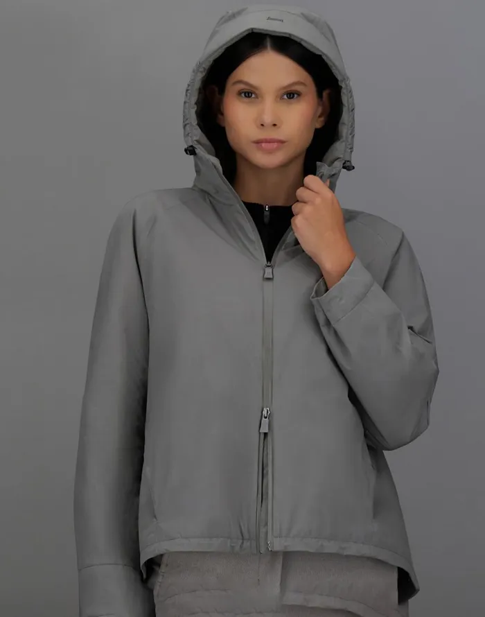 Herno LAMINAR JACKET IN 2L GORETEX Grey Women Parka and Jackets