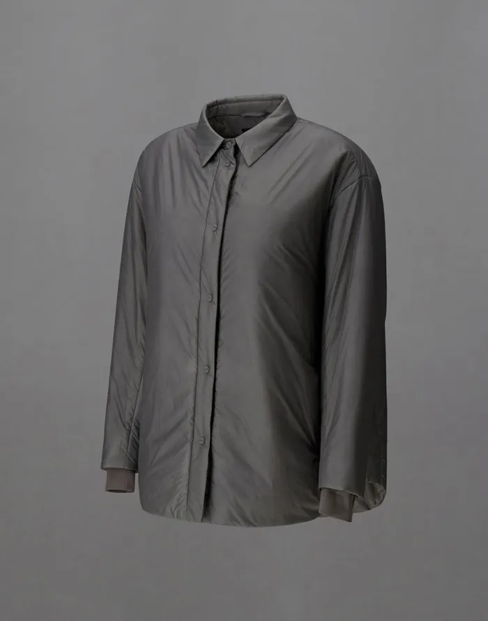 Herno LAMINAR OVERSHIRT IN TRANSLUCENT RIPSTOP Grey Women Shirts