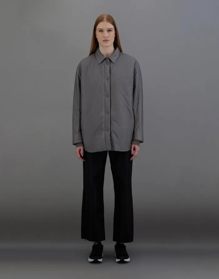 Herno LAMINAR OVERSHIRT IN TRANSLUCENT RIPSTOP Grey Women Shirts