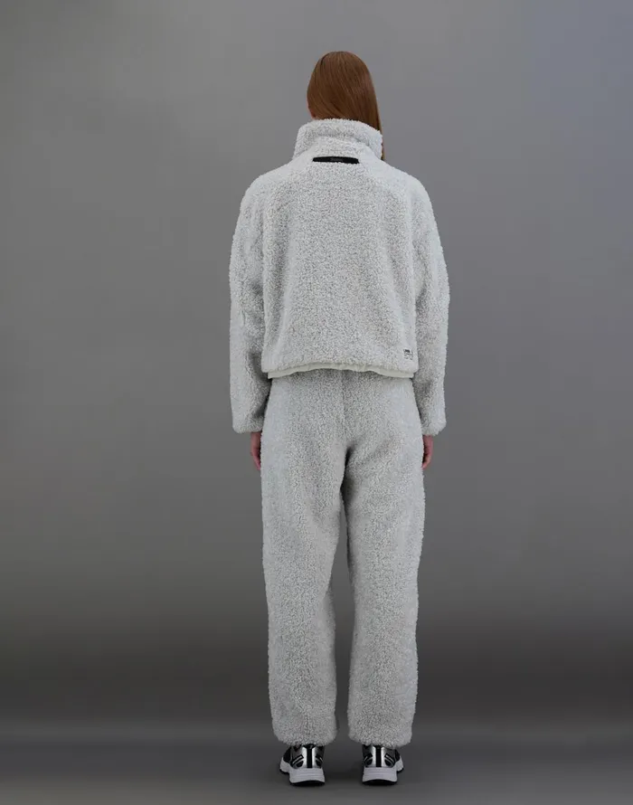 Herno LAMINAR SWEATSHIRT IN COMFORT SHERPA Ice Women Laminar Down Jackets
