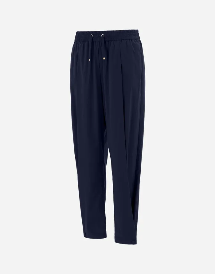 Herno LIGHT NYLON STRETCH TROUSERS Blue Women Trousers