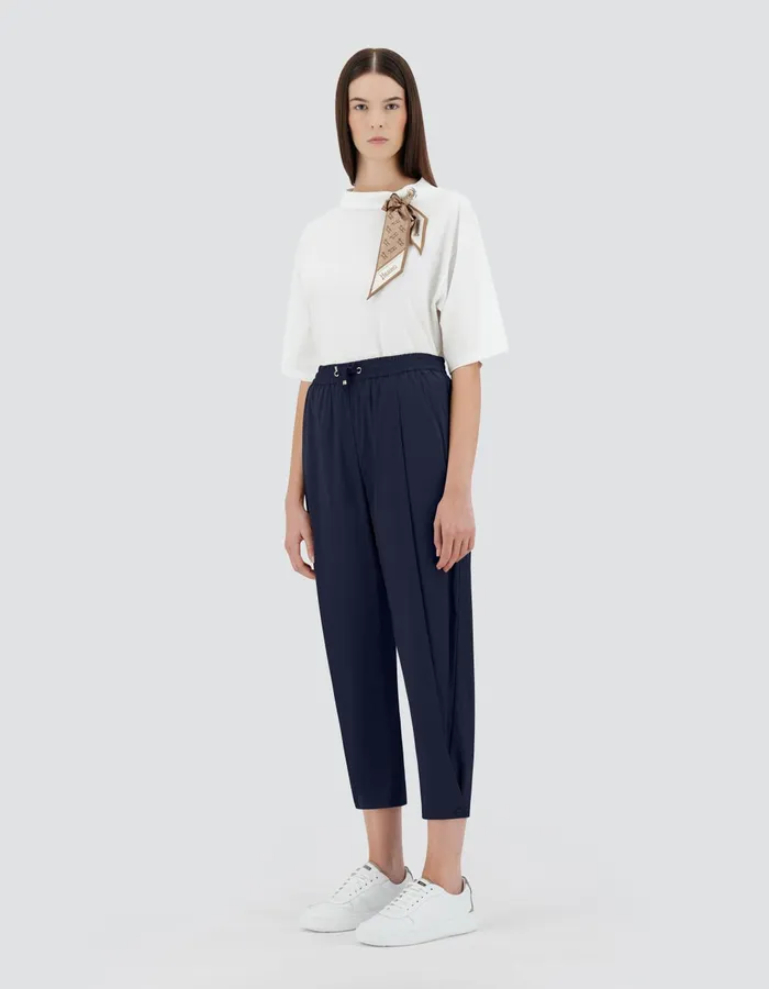 Herno LIGHT NYLON STRETCH TROUSERS Blue Women Trousers