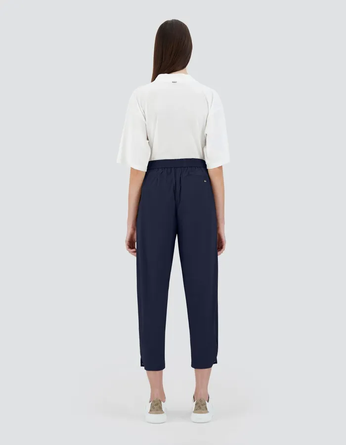 Herno LIGHT NYLON STRETCH TROUSERS Blue Women Trousers