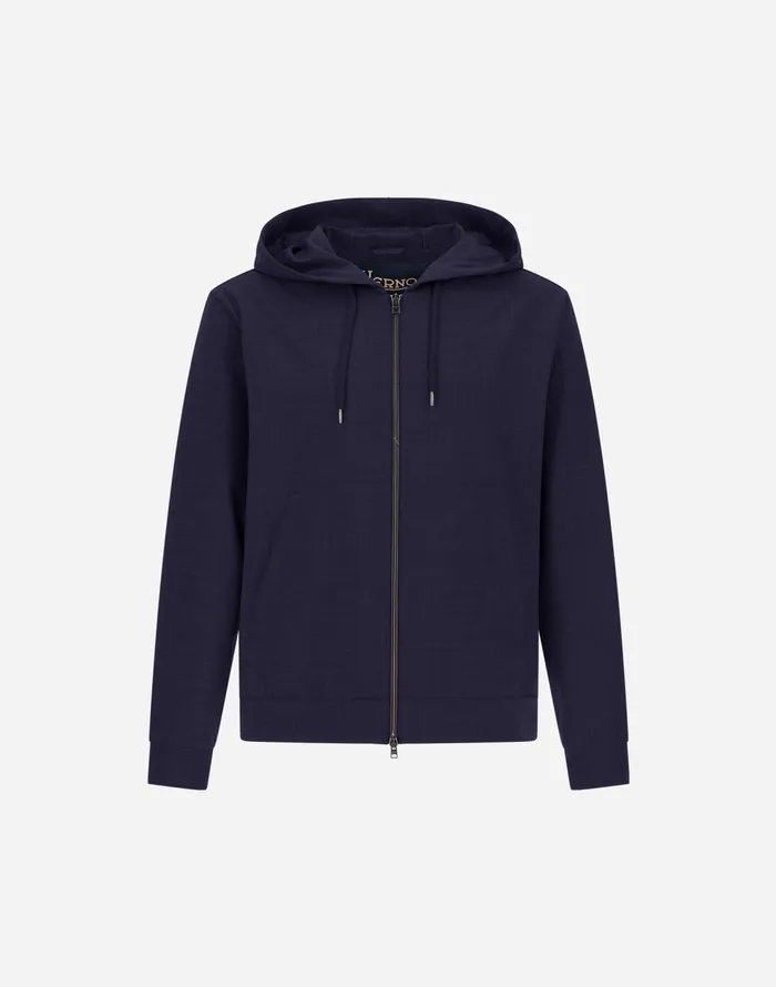 Herno LIGHT WOOL BLEND JACKET Blu Navy Men Parka and Jackets