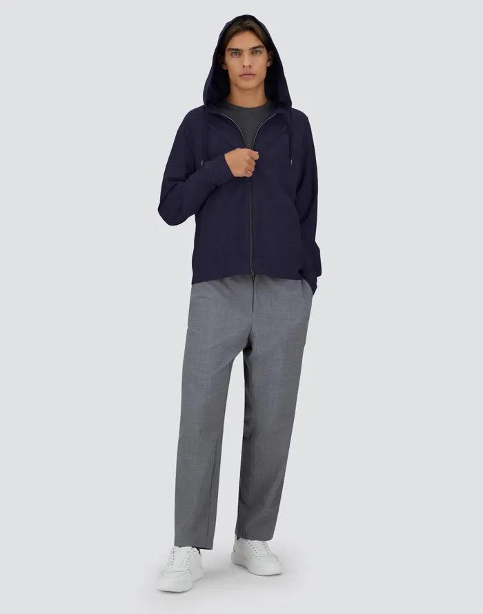 Herno LIGHT WOOL BLEND JACKET Blu Navy Men Parka and Jackets