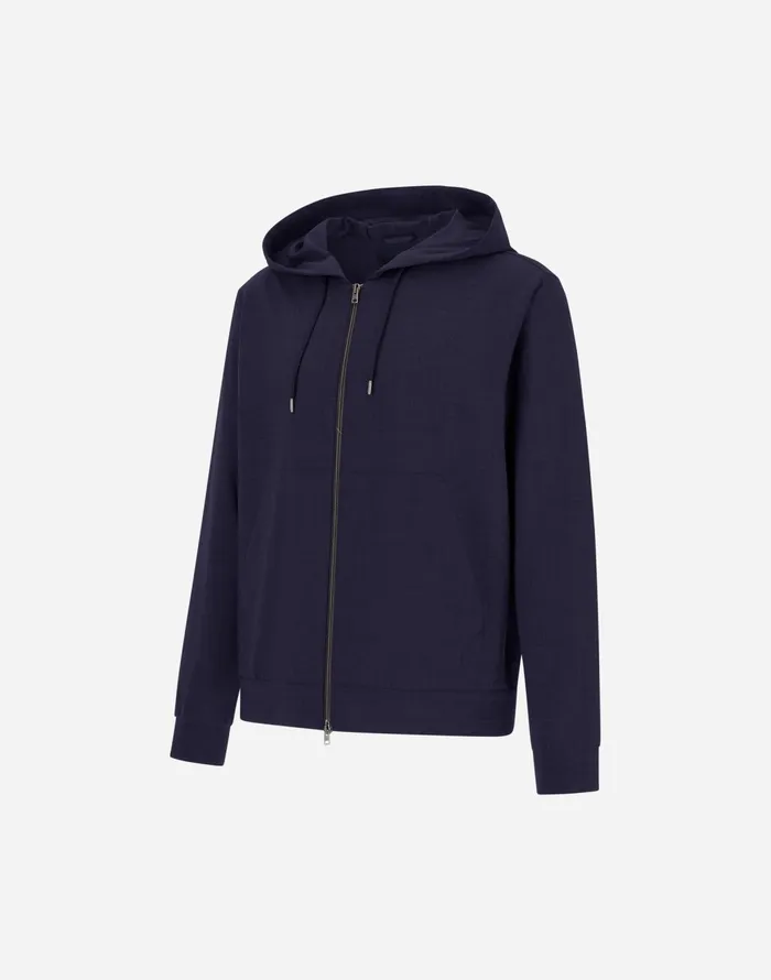 Herno LIGHT WOOL BLEND JACKET Blu Navy Men Parka and Jackets