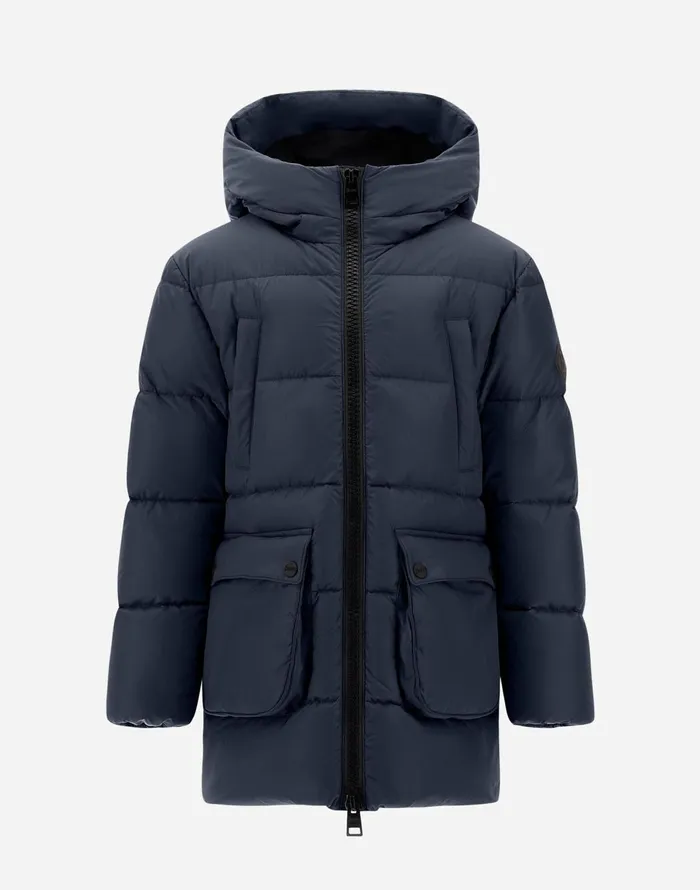 Herno PARKA IN NYLONCHAMONIX Navy Blue Kids Clothing