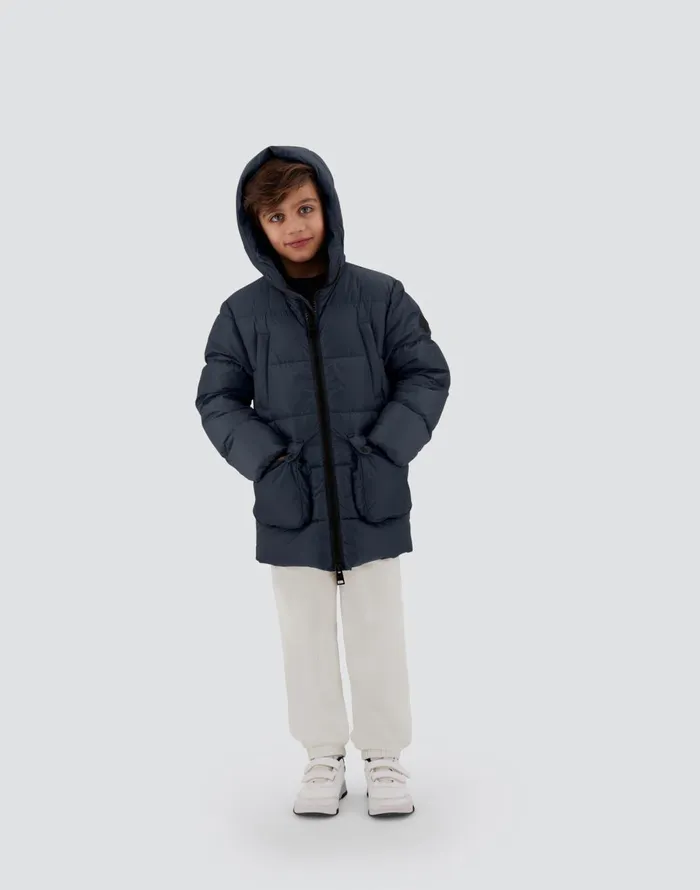 Herno PARKA IN NYLONCHAMONIX Navy Blue Kids Clothing
